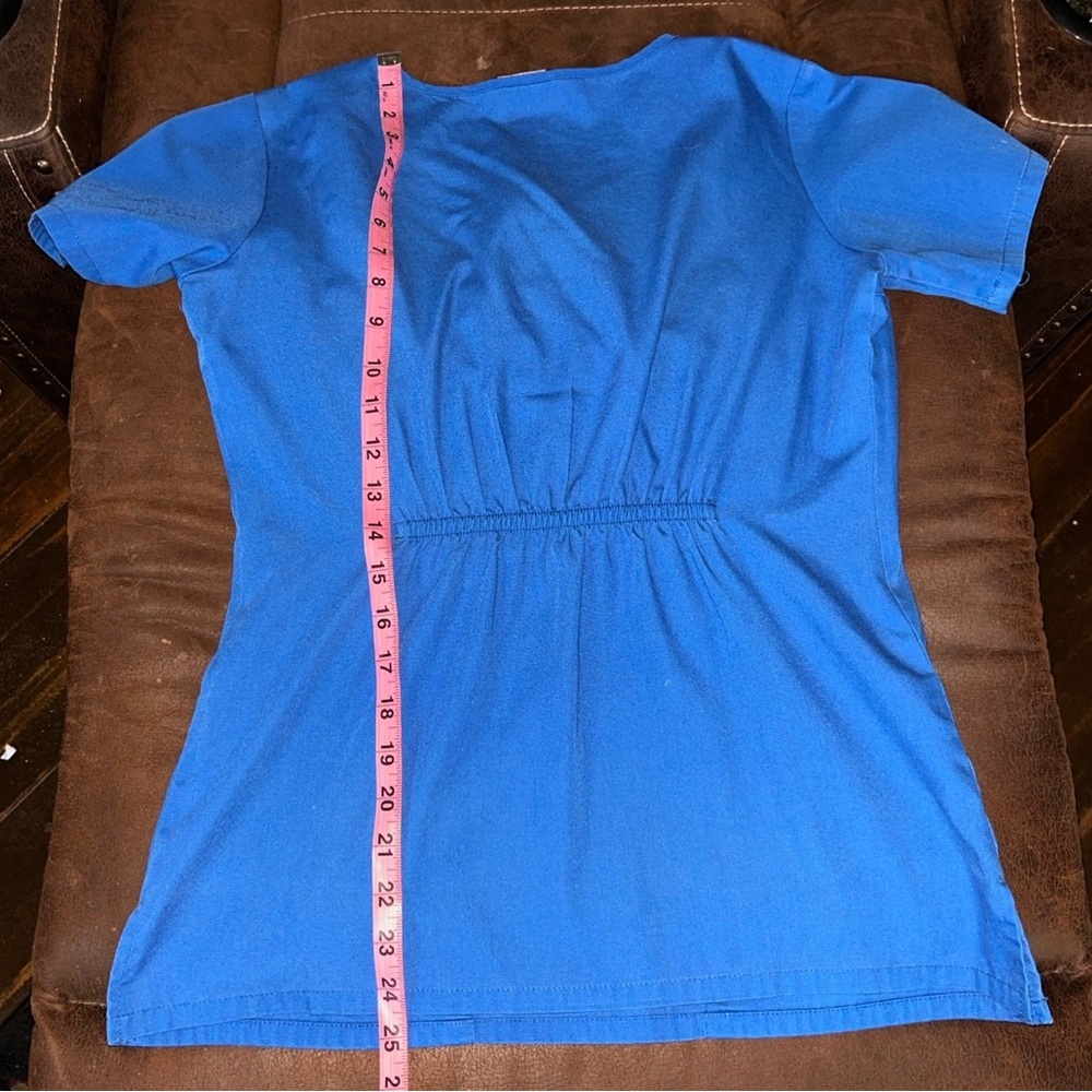 Cherokee workwear scrub set size small, royal blue. - Picture 4 of 8